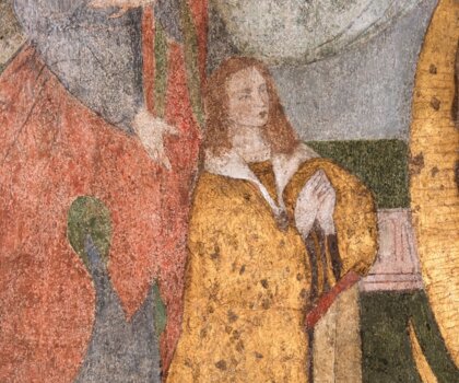 Jindřich IV. z Hradce zpodobněný v kapli Panny Marie ve Španělském křídle. Jindřich IV. z Hradce zpodobněný v kapli Panny Marie ve Španělském křídle.
