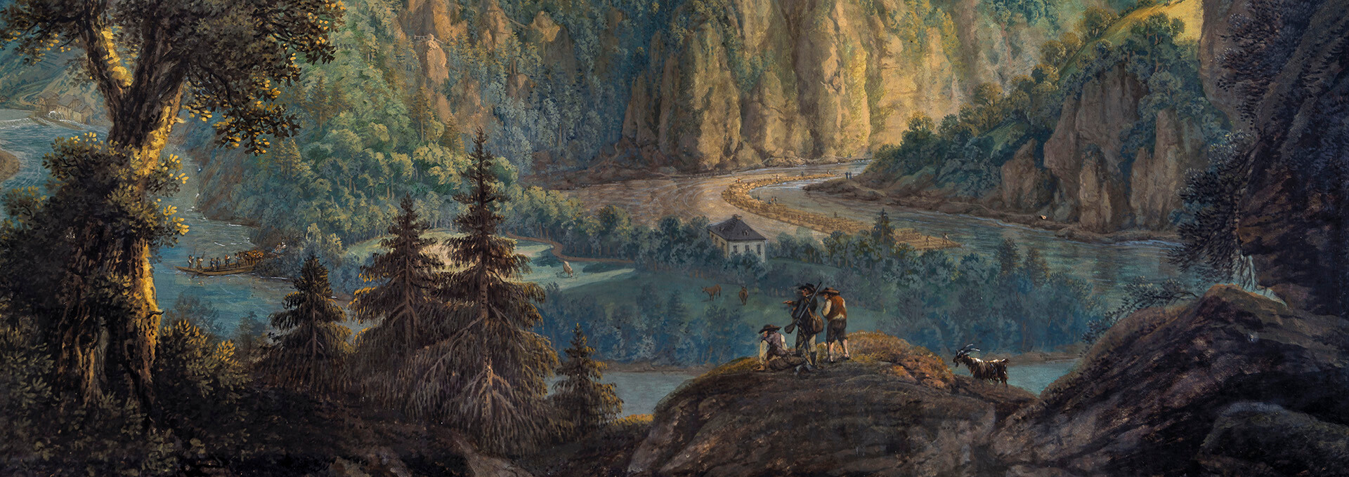 Ilustrační obrázek k projektu VLTAVA slavná & splavná - obraz Ferdinanda Runka