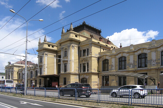 Hlavní nádraží České Budějovice, pohled od jihu, 2020
