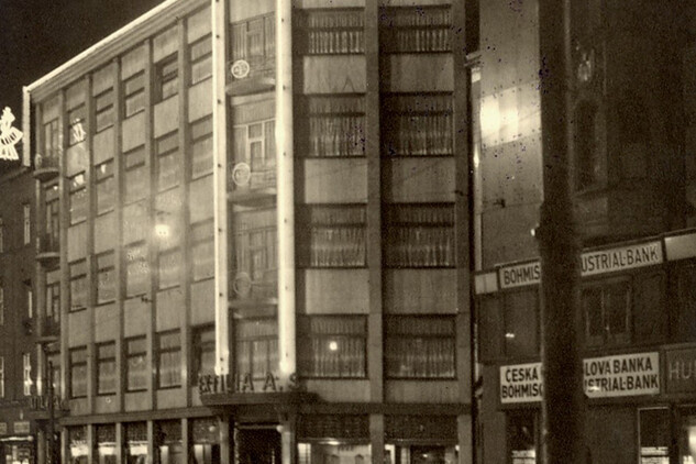 Exteriér OD Textilia, AMO, 30. léta 20. stol.