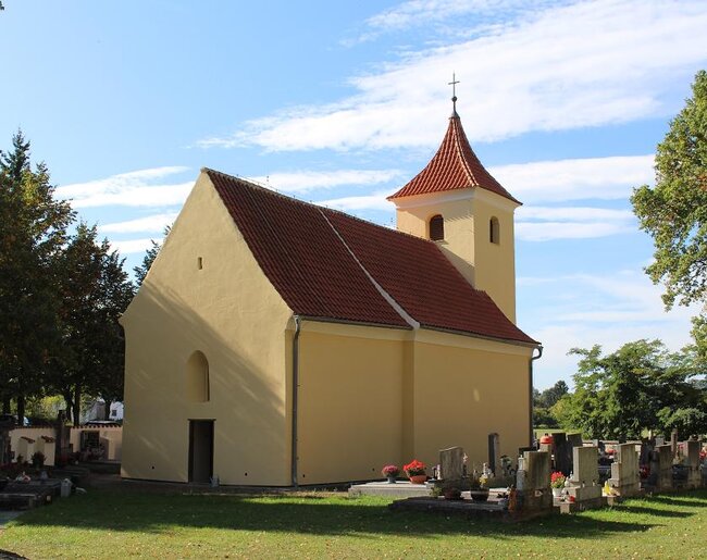 Čejetice, kostel sv. Havla po obnově, pohled od severovýchodu, 2023