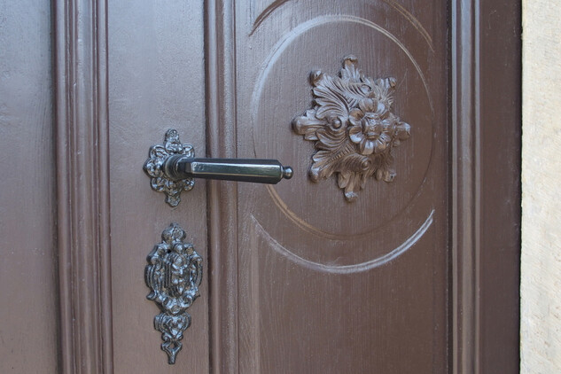 Evangelický kostel v Semonicích, detail dveří | © NPÚ, ÚOP v Josefově, foto Eva Macková 2018