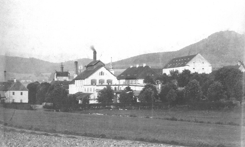 Kout na Šumavě, pohled od jihozápadu v době kolem roku 1900. Kout na Šumavě, pohled od jihozápadu v době kolem roku 1900.