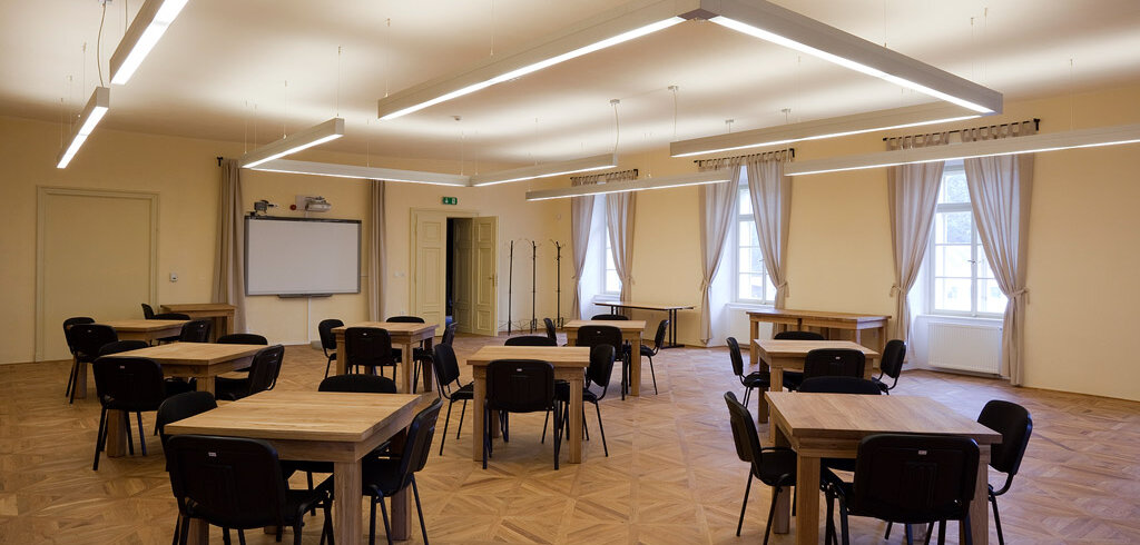 Zasedací místnost v Lannerově domě Zasedací místnost v Lannerově domě